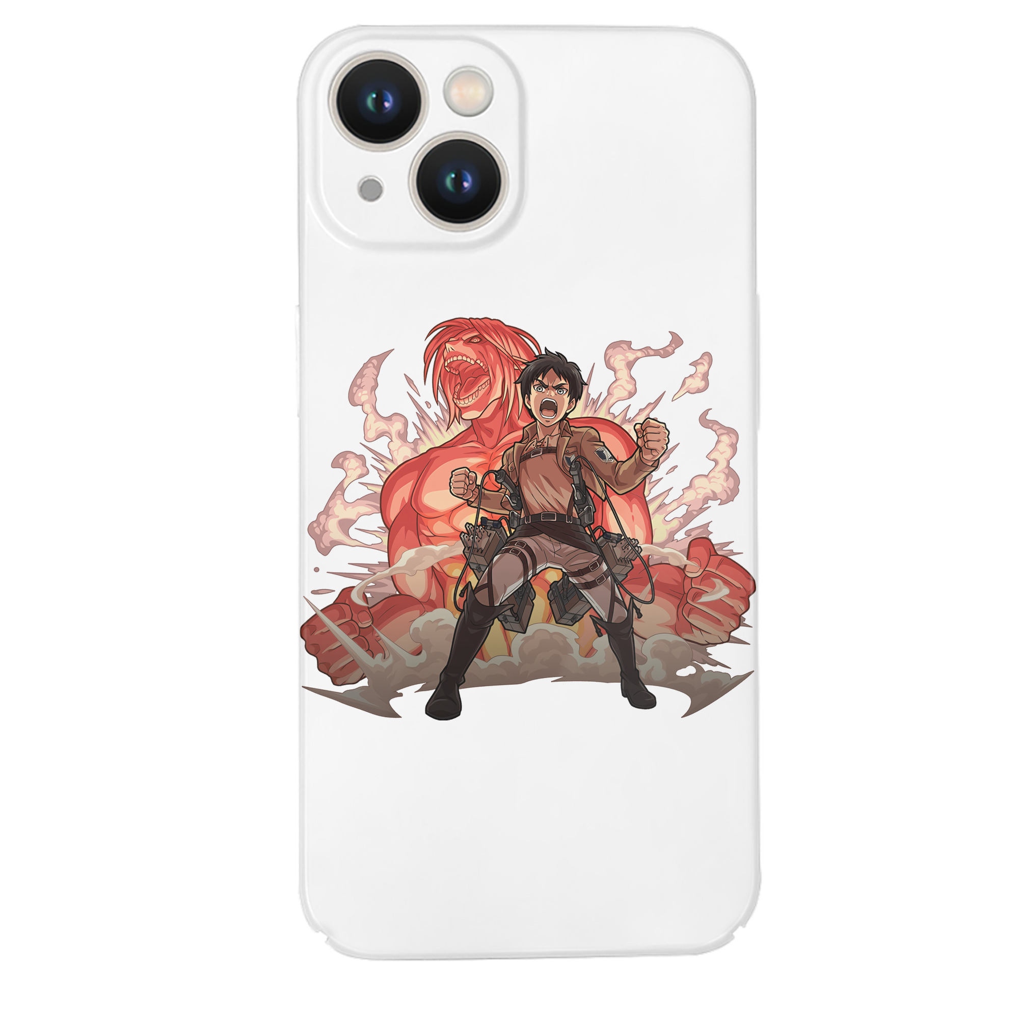 （画像用） 進撃の巨人 エレン･イェーガー Attack on Titan Eren Jäger 【iPhone 14シリーズ対応】ハードケース